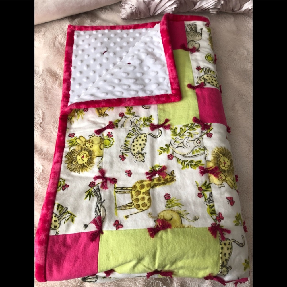 🦒🦁Jungle Animal Baby Crib Quilt or Wall Hanging.